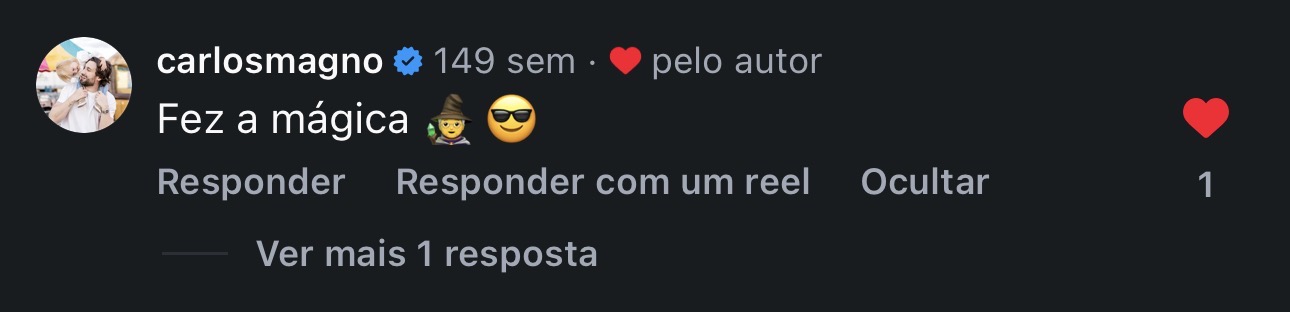 Comentário de Carlos Magno